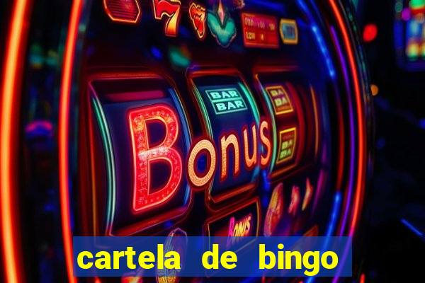 cartela de bingo cha de bebe